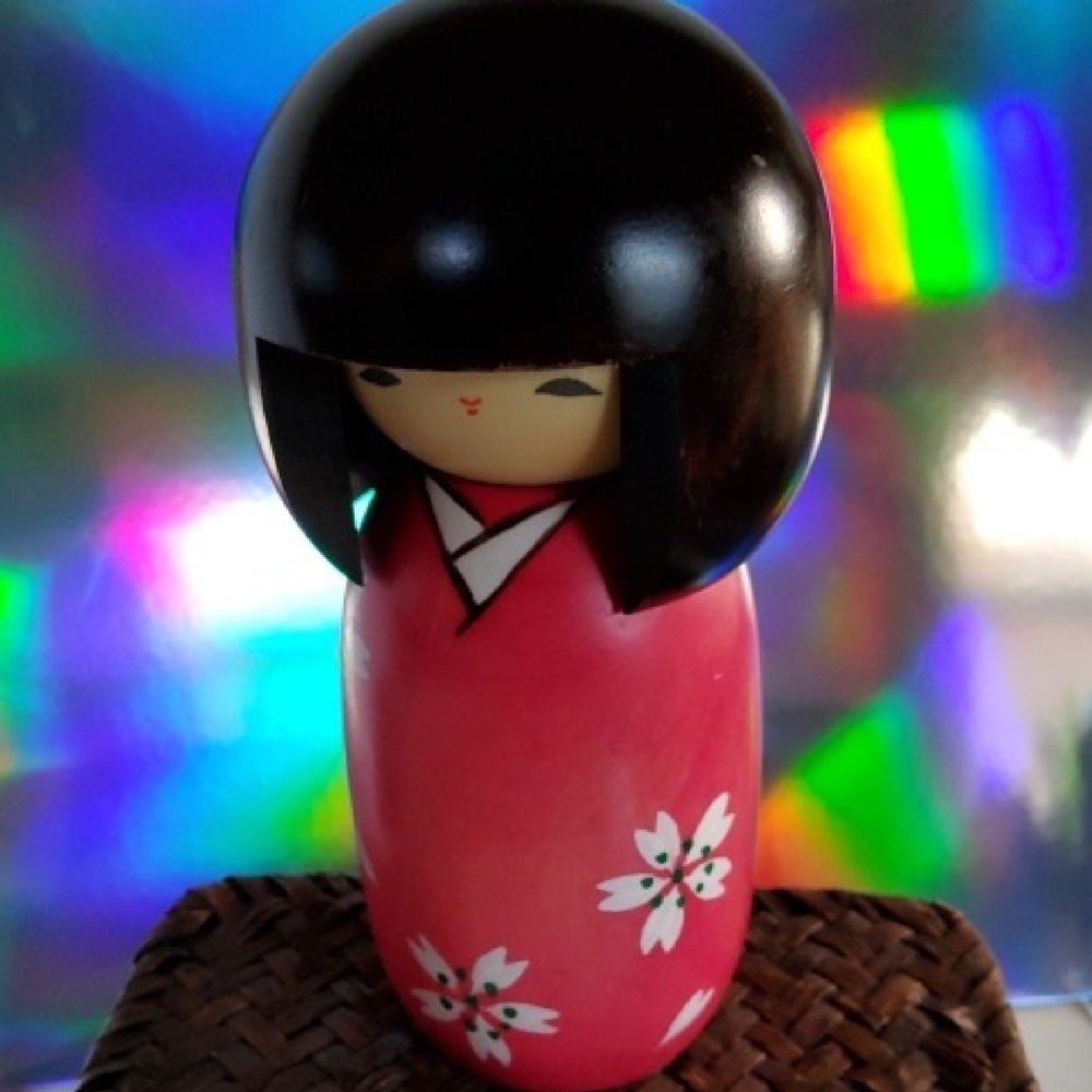 Usaburo Japanese Kokeshi Wooden Doll.